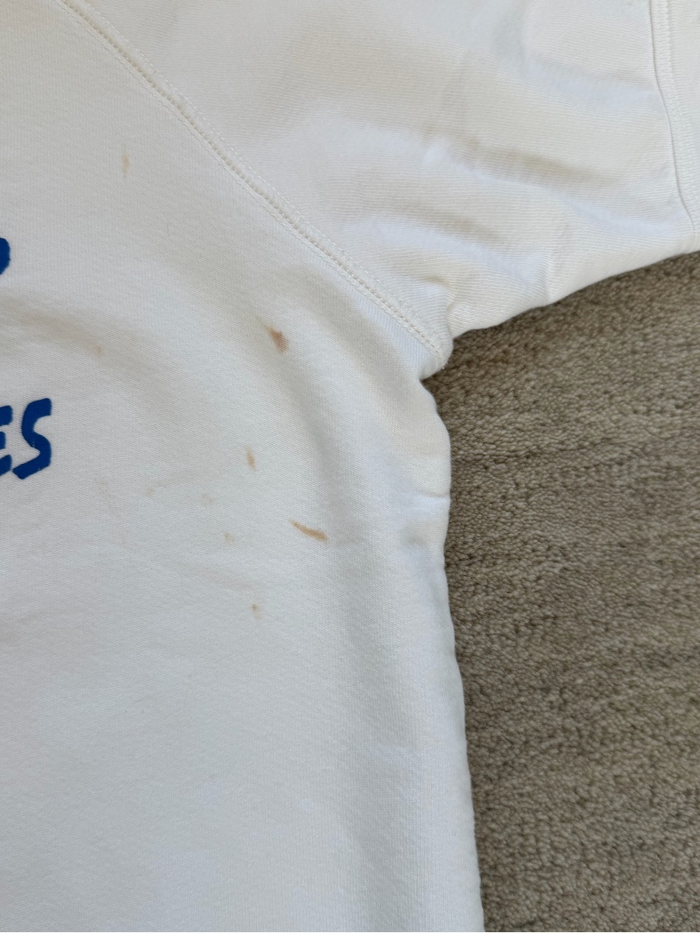 Clare V x Gjusta ‘Liberez Les Sardines’ cotton shirt sleeve sweatshirt - Picture 7 of 7